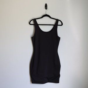Express Body Contour Scoop Neck Mini Dress With Built-In Shapewear